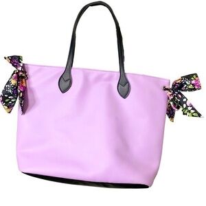 Simply Spring Violet Tote with Floral Bows